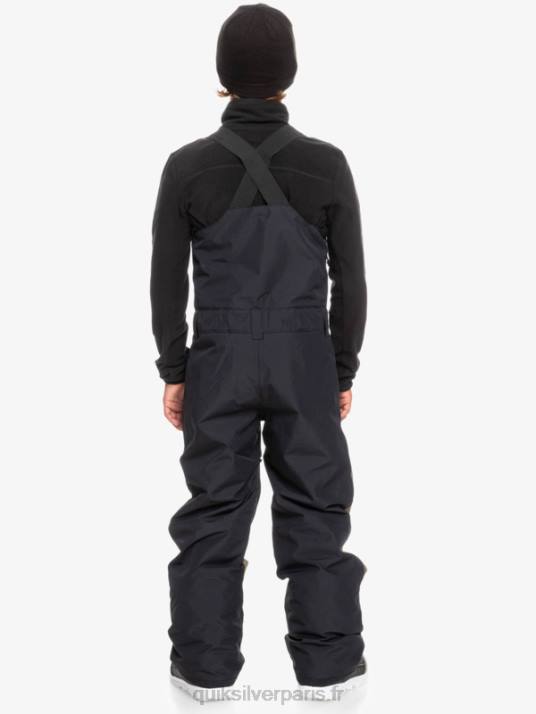 garçons Quiksilver 8-16 pantalon à bavette isolé pour neige mash up D6PT2318 vrai noir