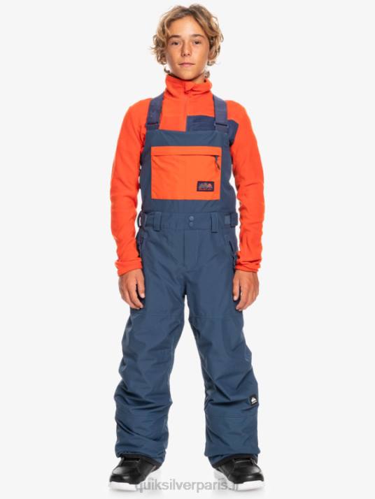 garçons Quiksilver 8-16 pantalon à bavette isolé pour neige mash up D6PT2319 insigne bleu