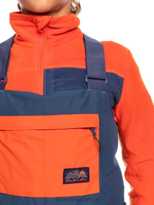 garçons Quiksilver 8-16 pantalon à bavette isolé pour neige mash up D6PT2319 insigne bleu