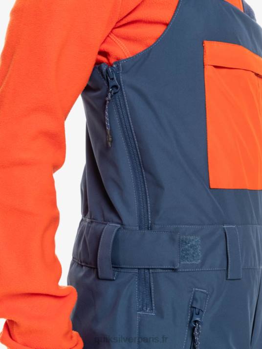 garçons Quiksilver 8-16 pantalon à bavette isolé pour neige mash up D6PT2319 insigne bleu
