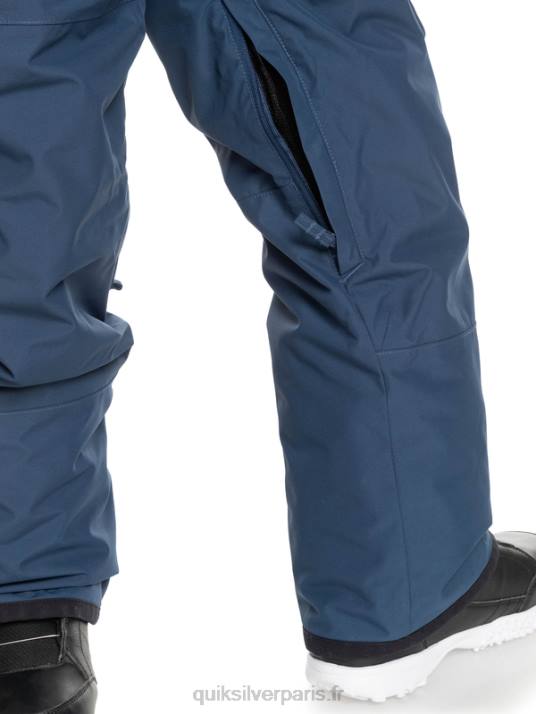 garçons Quiksilver 8-16 pantalon à bavette isolé pour neige mash up D6PT2319 insigne bleu