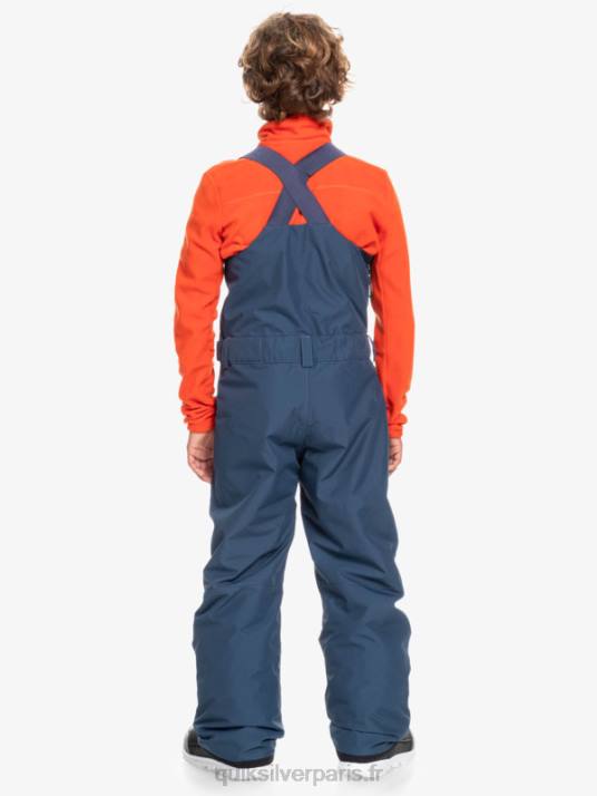 garçons Quiksilver 8-16 pantalon à bavette isolé pour neige mash up D6PT2319 insigne bleu