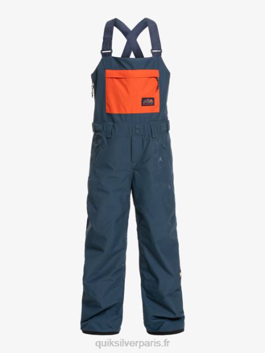 garçons Quiksilver 8-16 pantalon à bavette isolé pour neige mash up D6PT2319 insigne bleu