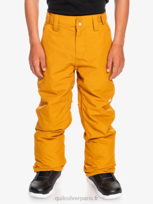 garçons Quiksilver 8-16 pantalons de neige break D6PT2293 nerprun brun