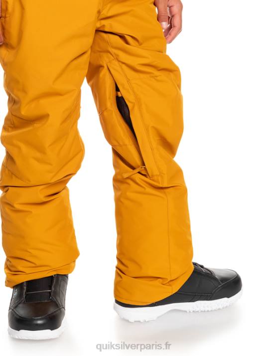 garçons Quiksilver 8-16 pantalons de neige break D6PT2293 nerprun brun