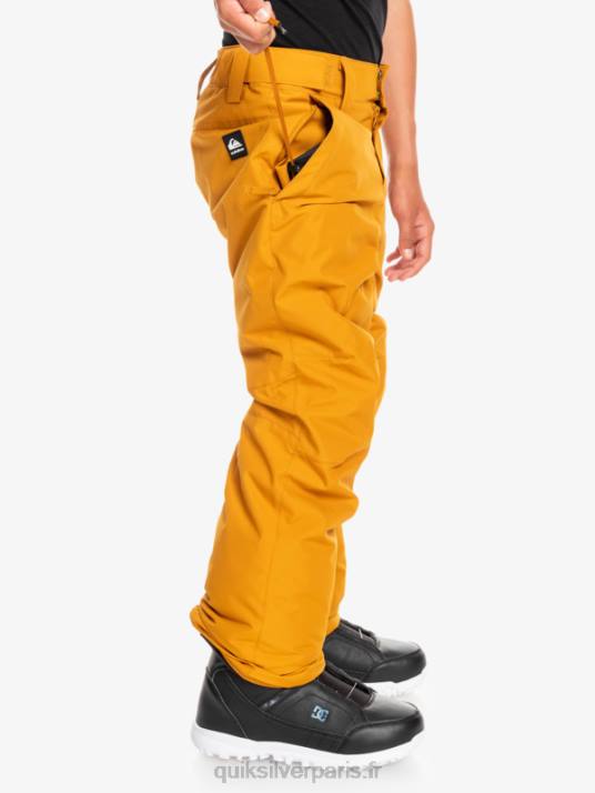 garçons Quiksilver 8-16 pantalons de neige break D6PT2293 nerprun brun