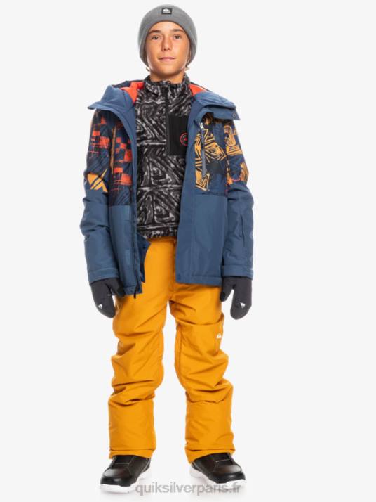 garçons Quiksilver 8-16 pantalons de neige break D6PT2293 nerprun brun
