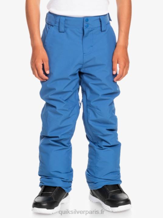 garçons Quiksilver 8-16 pantalons de neige break D6PT2294 cobalt brillant