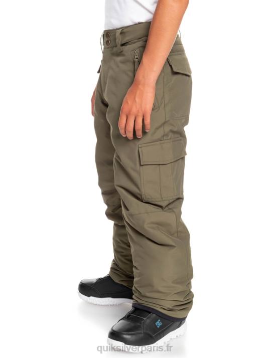 garçons Quiksilver 8-16 pantalons de neige porter D6PT2259 feuille de vigne