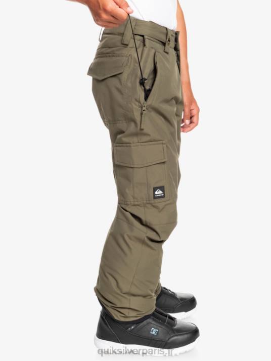 garçons Quiksilver 8-16 pantalons de neige porter D6PT2259 feuille de vigne