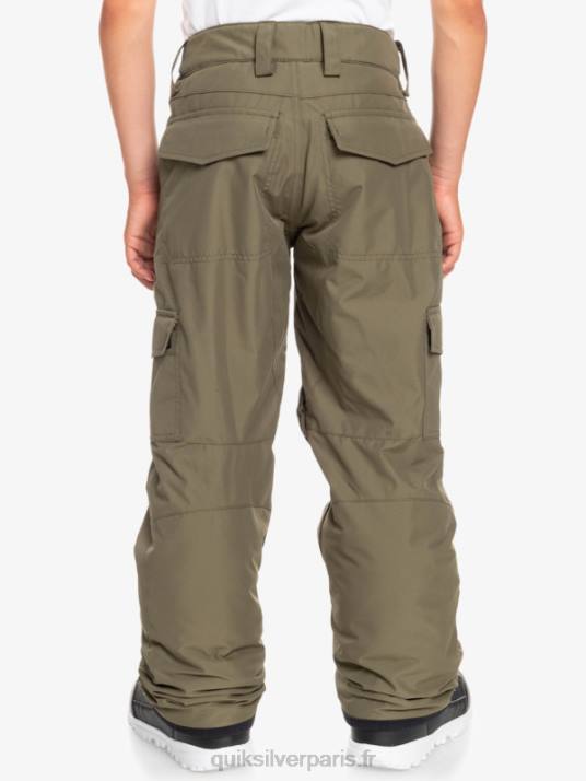 garçons Quiksilver 8-16 pantalons de neige porter D6PT2259 feuille de vigne