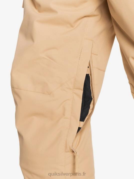 garçons Quiksilver Pantalon de neige kaki isolé 8-16 porter D6PT2260 tanin