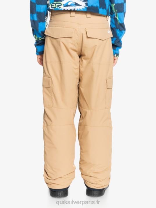 garçons Quiksilver Pantalon de neige kaki isolé 8-16 porter D6PT2260 tanin