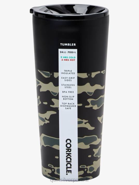 Hommes Quiksilver x Corkcicle gobelet classique D6PT1215 bataille cruciale d\'impression de camouflage