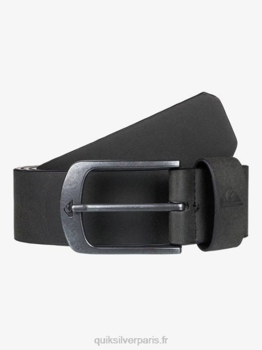 Hommes Quiksilver ceinture en similicuir main street D6PT1095 noir