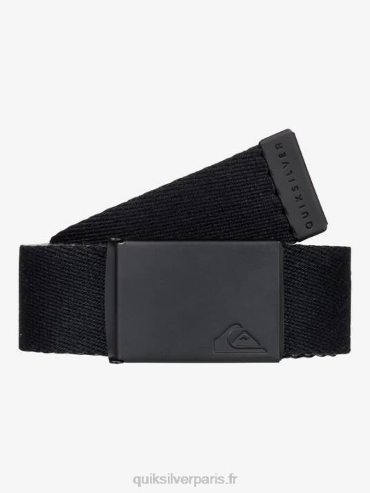 Hommes Quiksilver la ceinture de sangle de confiture D6PT42 noir