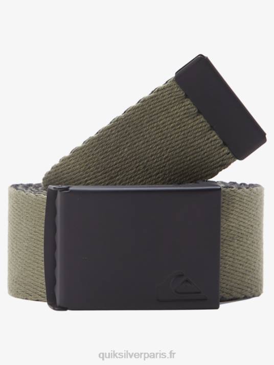 Hommes Quiksilver la ceinture de sangle de confiture D6PT42 noir