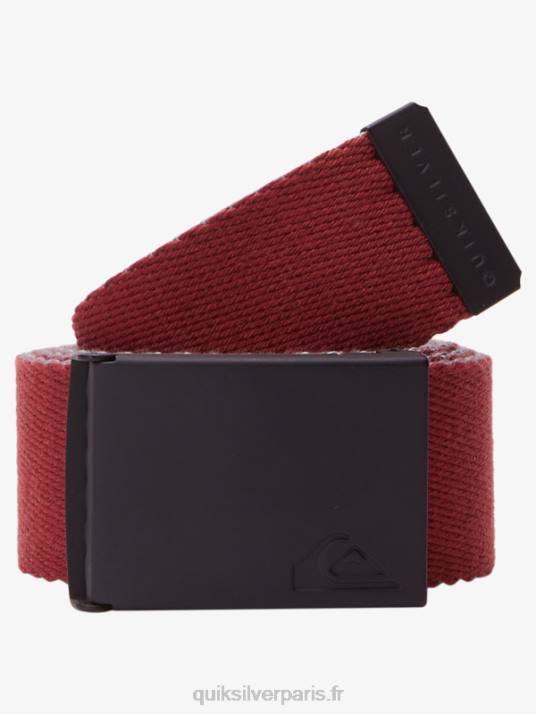 Hommes Quiksilver la ceinture de sangle de confiture D6PT45 Marsala