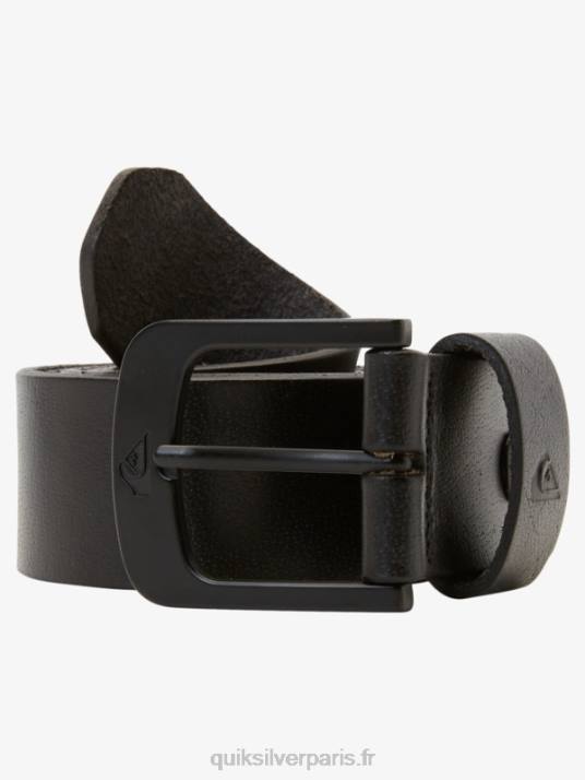 Hommes Quiksilver la ceinture en cuir de tous les jours D6PT1053 noir