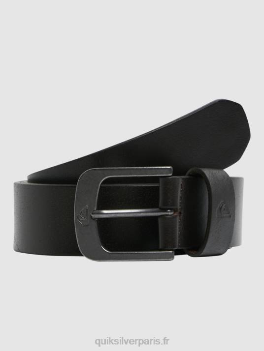 Hommes Quiksilver la ceinture en cuir de tous les jours D6PT1054 chocolat