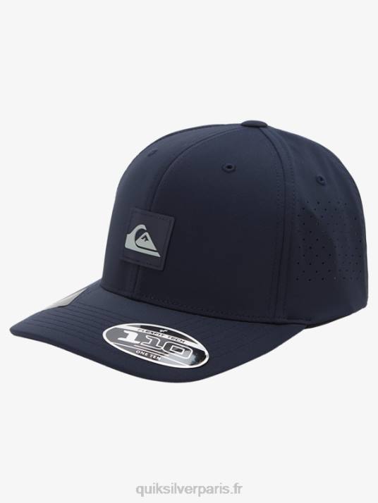 Hommes Quiksilver bonnet flexfit adapté D6PT805 insigne bleu