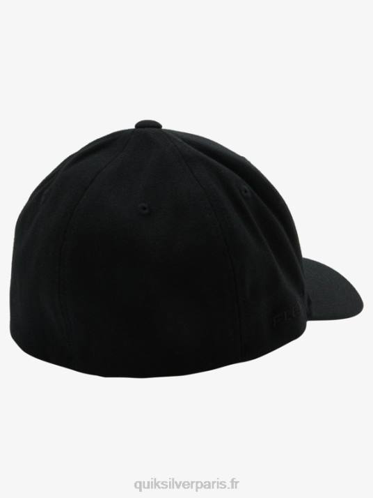Hommes Quiksilver bonnet flexfit montagne et vague D6PT1434 noir