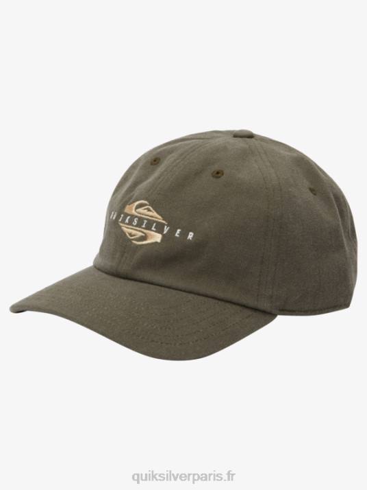 Hommes Quiksilver casquette de baseball cirée D6PT566 Pépite de chocolat