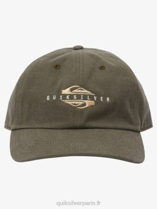 Hommes Quiksilver casquette de baseball cirée D6PT566 Pépite de chocolat