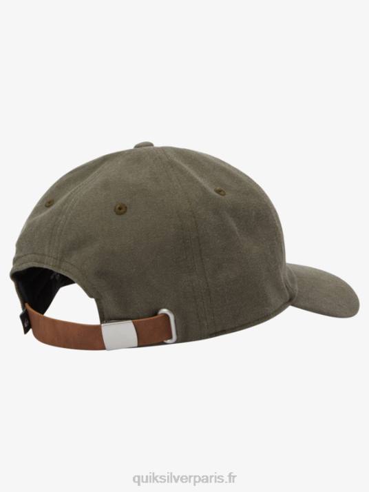 Hommes Quiksilver casquette de baseball cirée D6PT566 Pépite de chocolat