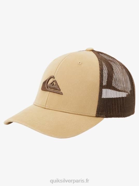 Hommes Quiksilver casquette de camionneur D6PT600 taos taupe