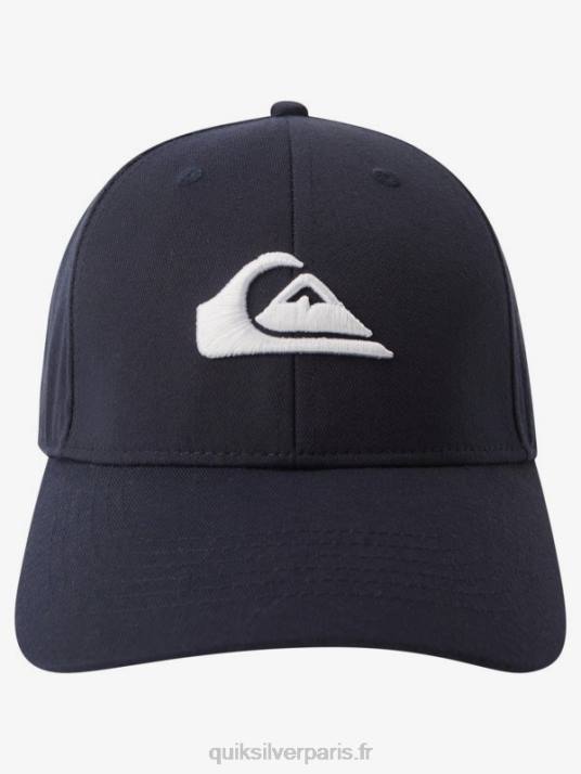 Hommes Quiksilver casquette snapback décennies D6PT1081 véritable bleu marine chiné