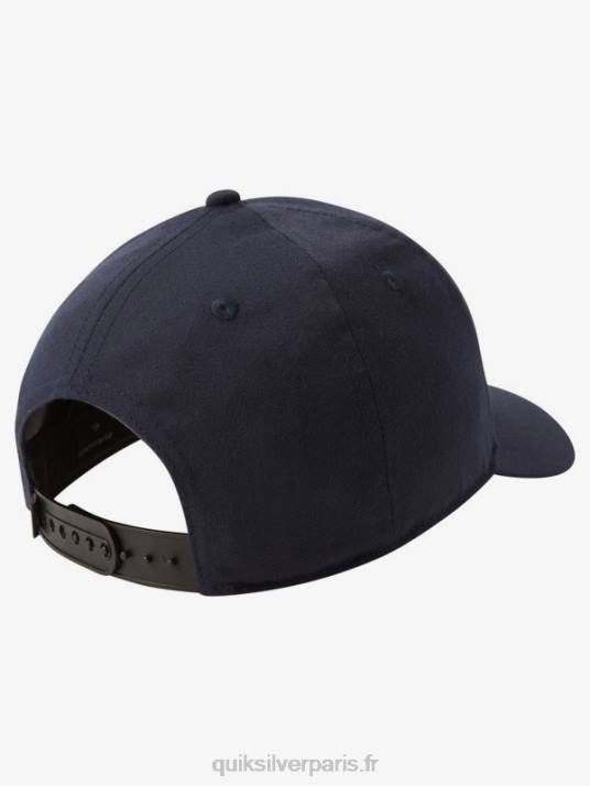 Hommes Quiksilver casquette snapback décennies D6PT1081 véritable bleu marine chiné