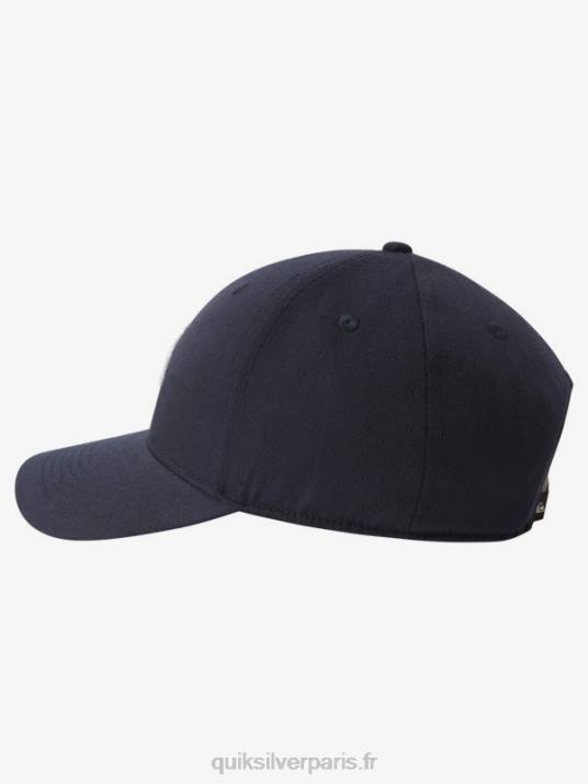 Hommes Quiksilver casquette snapback décennies D6PT1081 véritable bleu marine chiné