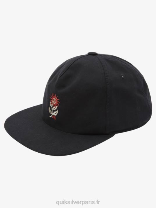 Hommes Quiksilver casquette snapback surfwash D6PT988 noir