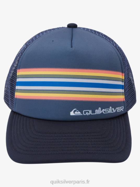 Hommes Quiksilver casquette trucker buzzard coop D6PT1050 blazer bleu marine