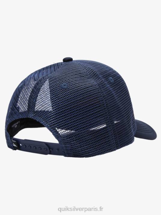 Hommes Quiksilver casquette trucker buzzard coop D6PT1050 blazer bleu marine