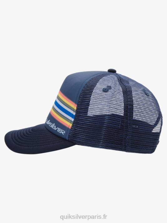 Hommes Quiksilver casquette trucker buzzard coop D6PT1050 blazer bleu marine