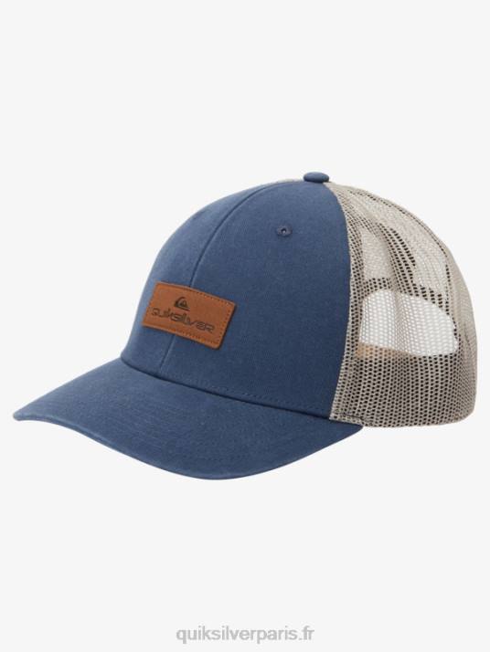 Hommes Quiksilver casquette trucker down the hatch D6PT661 La marine de minuit