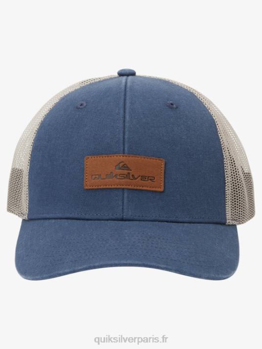 Hommes Quiksilver casquette trucker down the hatch D6PT661 La marine de minuit