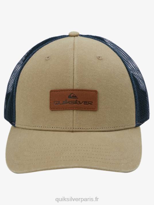 Hommes Quiksilver casquette trucker down the hatch D6PT662 plaza taupe