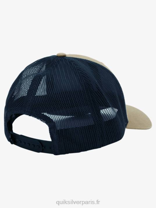 Hommes Quiksilver casquette trucker down the hatch D6PT662 plaza taupe