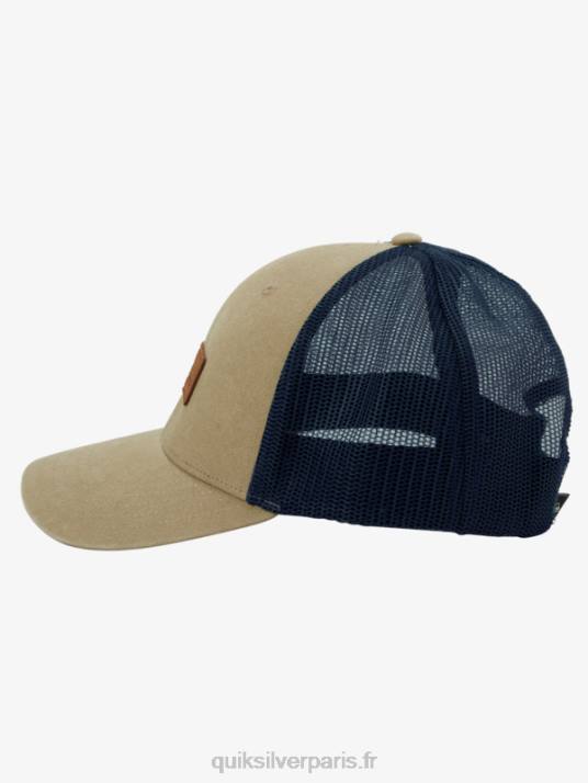 Hommes Quiksilver casquette trucker down the hatch D6PT662 plaza taupe