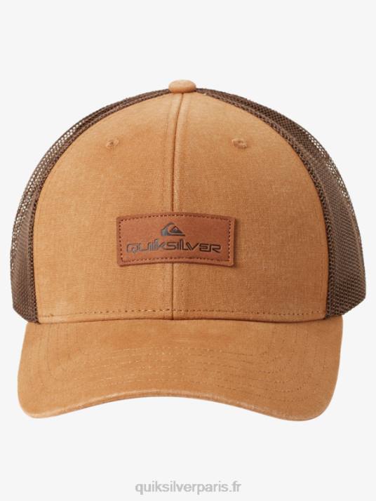 Hommes Quiksilver casquette trucker down the hatch D6PT664 nerprun brun