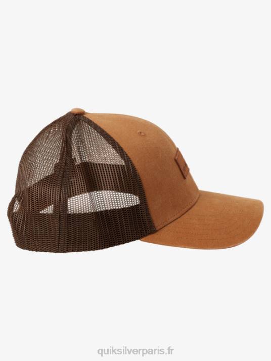 Hommes Quiksilver casquette trucker down the hatch D6PT664 nerprun brun