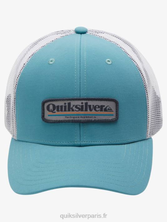 Hommes Quiksilver casquette trucker stern catch D6PT966 bleu de bretagne