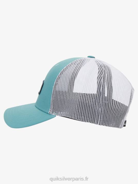 Hommes Quiksilver casquette trucker stern catch D6PT966 bleu de bretagne
