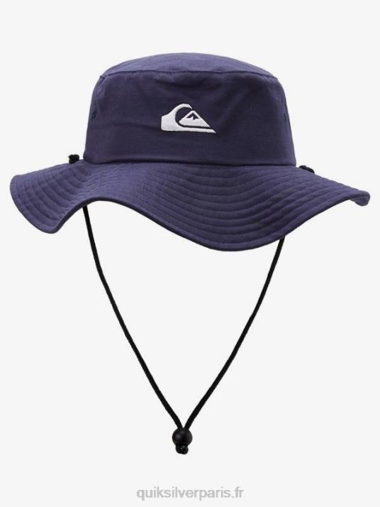 Hommes Quiksilver chapeau boonie safari bushmaster D6PT122 insigne bleu