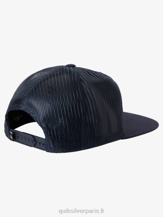 Hommes Quiksilver chapeau de camionneur à aileron unique D6PT1716 blazer bleu marine
