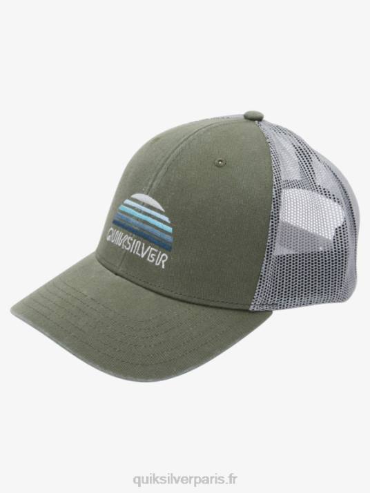 Hommes Quiksilver chapeau de camionneur à limons D6PT1195 trèfle à quatre feuilles