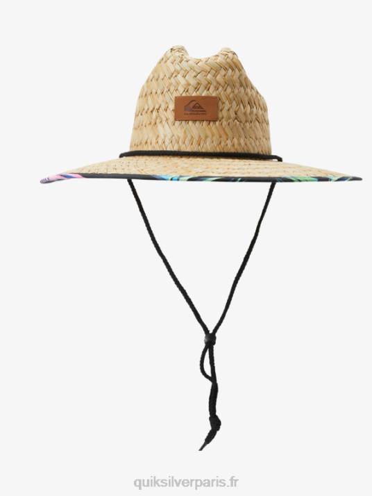 Hommes Quiksilver chapeau de sauveteur en paille outsider D6PT386 macadam